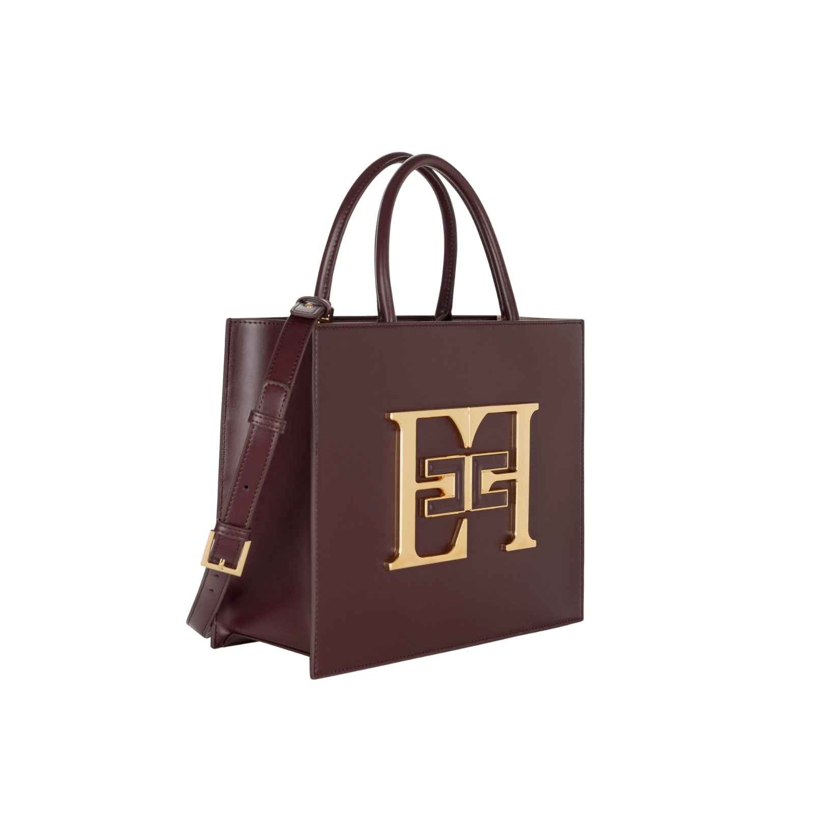 Borsa con placca EF e logo doppia C