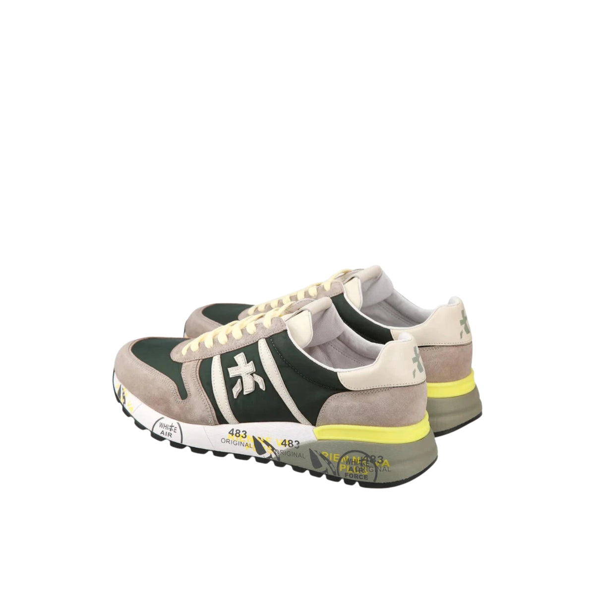 Sneaker Lander in scamosciato e nylon - Verde