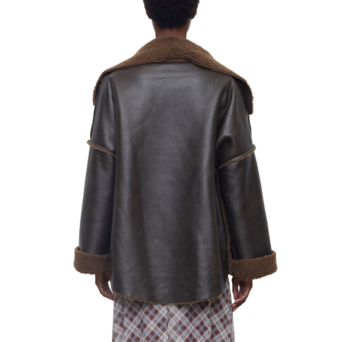 Giacca reversibile con finiture in ecomontone