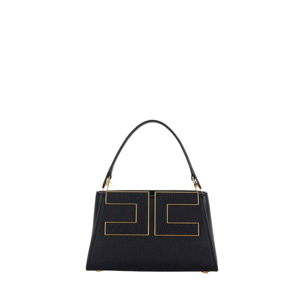 Borsa a mano con logo - Nero