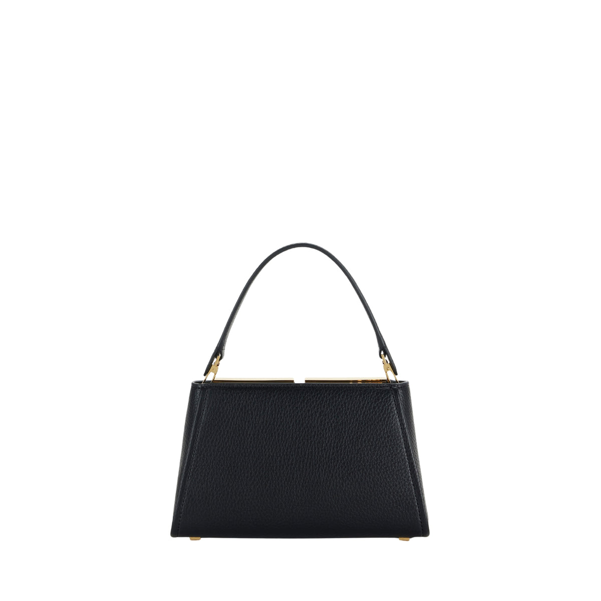 Borsa a mano con logo - Nero