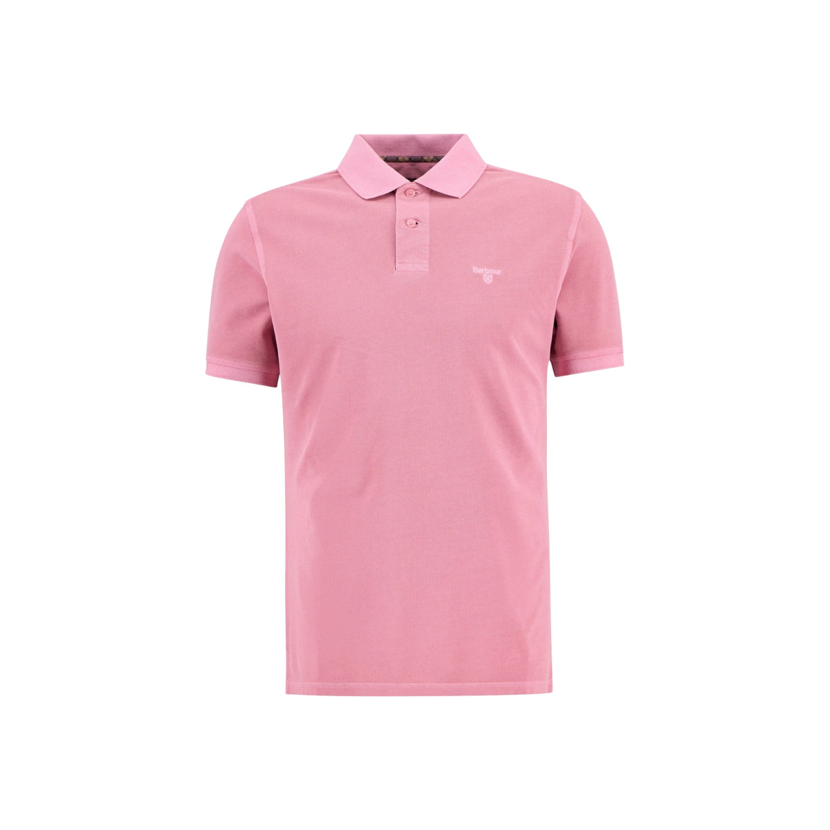 Polo Barbour piqué tinto in capo - Rosa