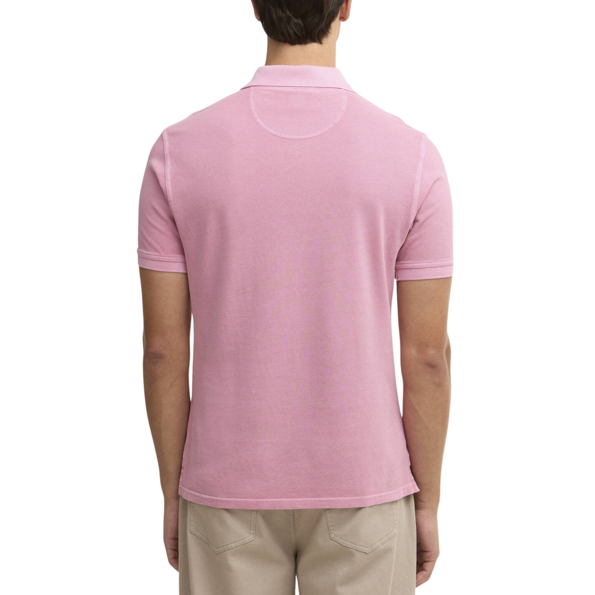 Polo Barbour piqué tinto in capo - Rosa