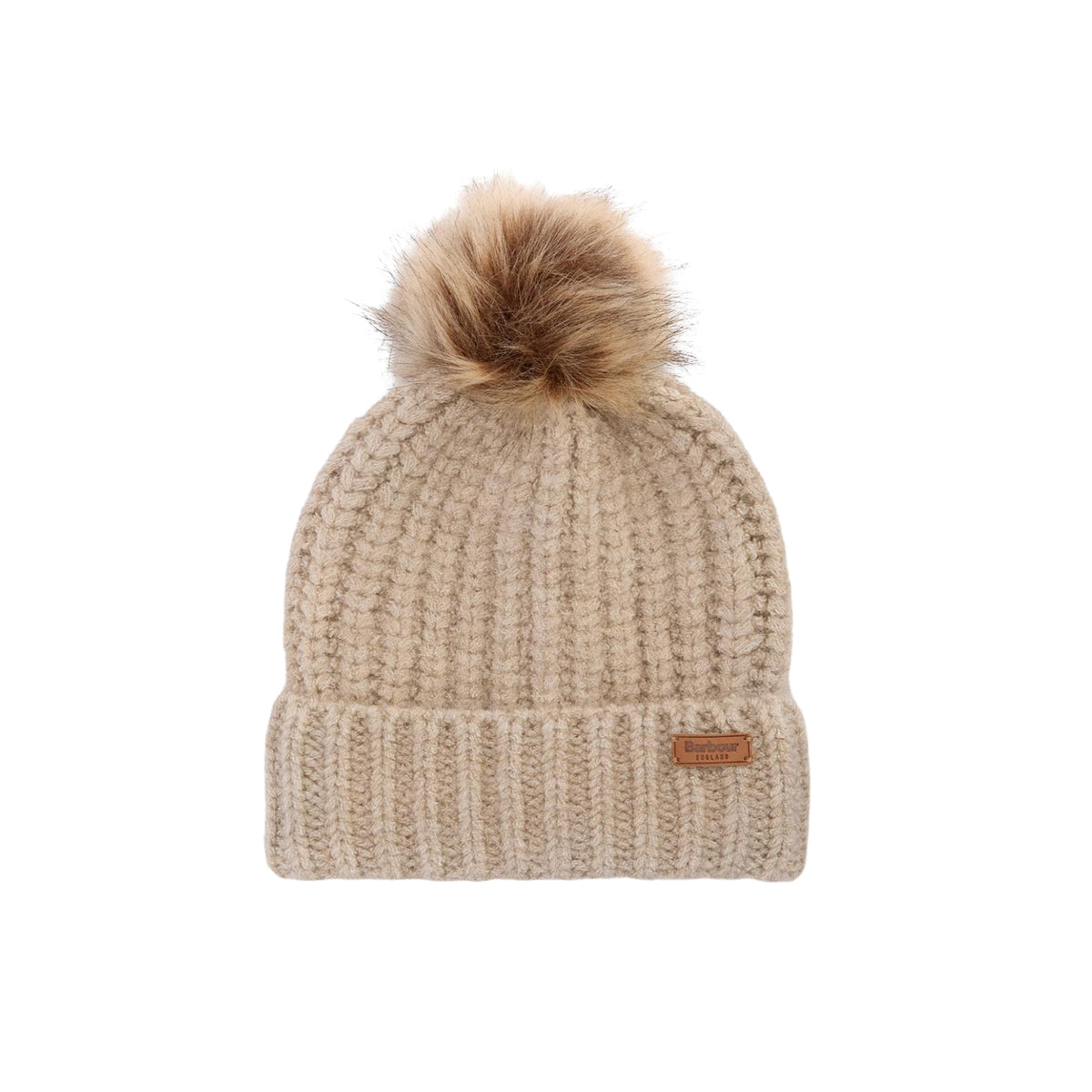 Coordinato Saltburn con berretto pompon e sciarpa - Panna