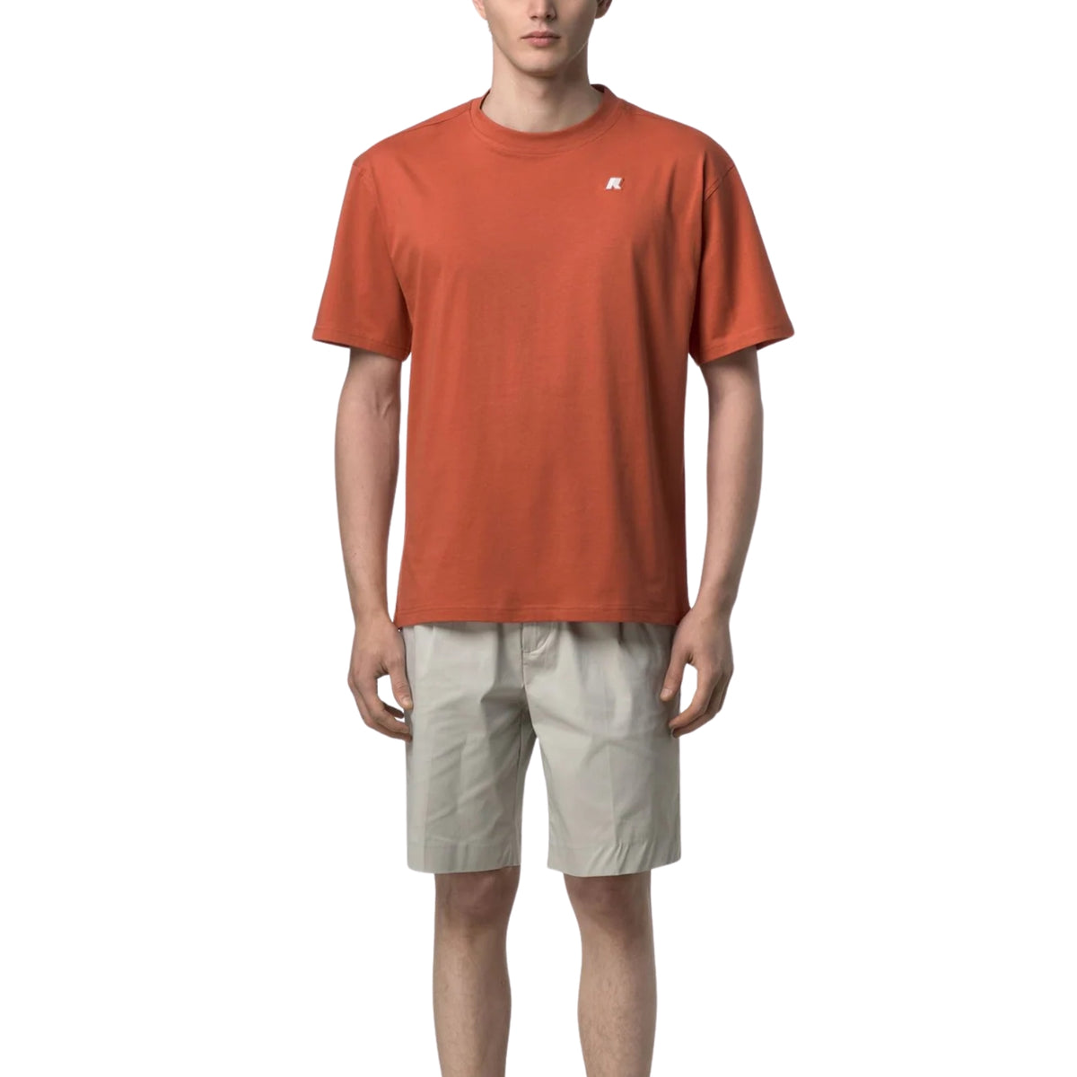 T-shirt Solo comfort in jersey di cotone - Arancio
