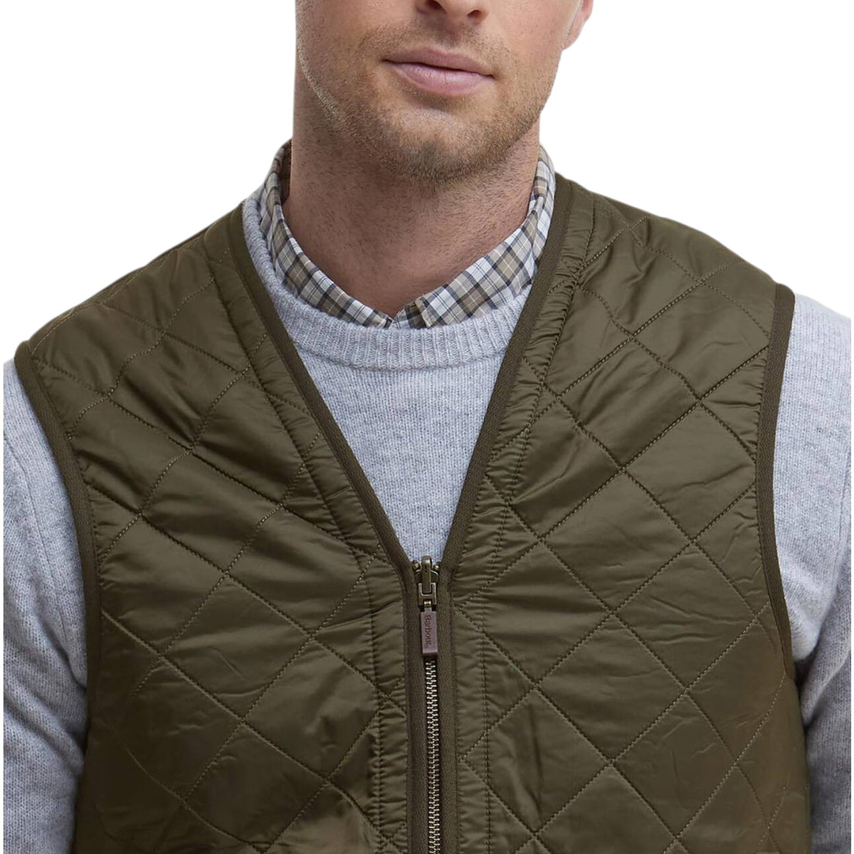 Gilet trapuntato/fodera con zip Polarquilt
