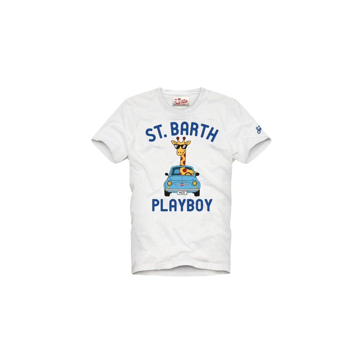 T-shirt Denver Jr con stampa Play Boy - Bianco