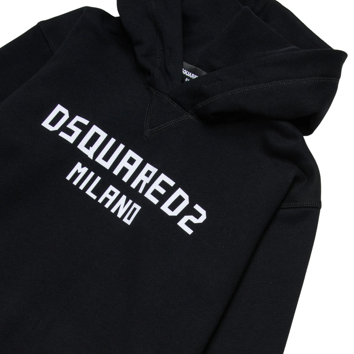 Felpa hoodie con logo Dsquared2 Milano - Nero