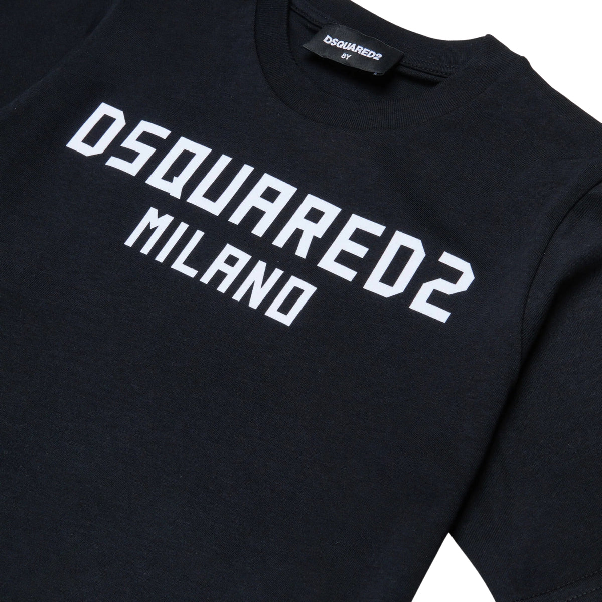 T-shirt slouch fit con logo Milano - Nero