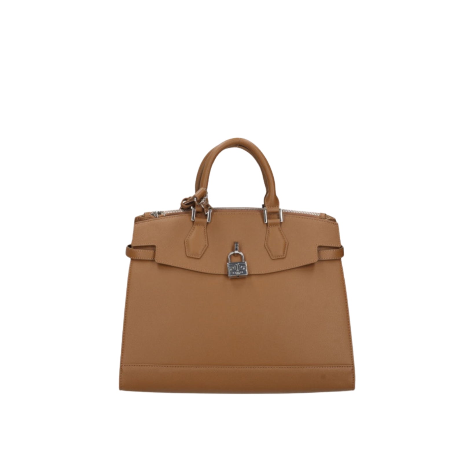 Borsa con Accessorio Lucchetto - CAMMELLO