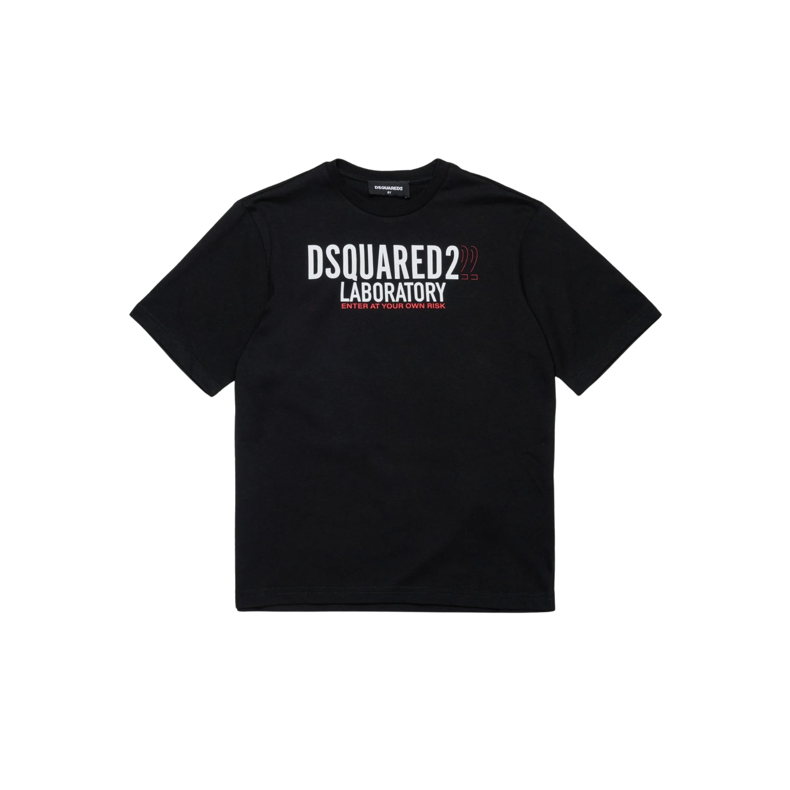 D2 T-shirt con logo laboratory - NERO