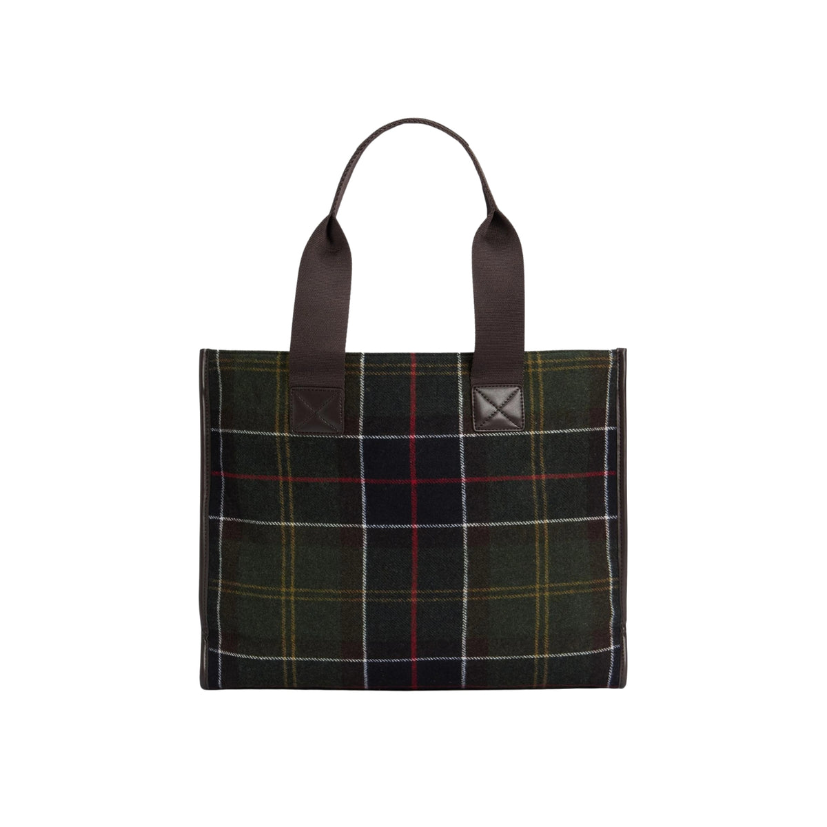 Borsa tote Turnberry in tartan - Verde
