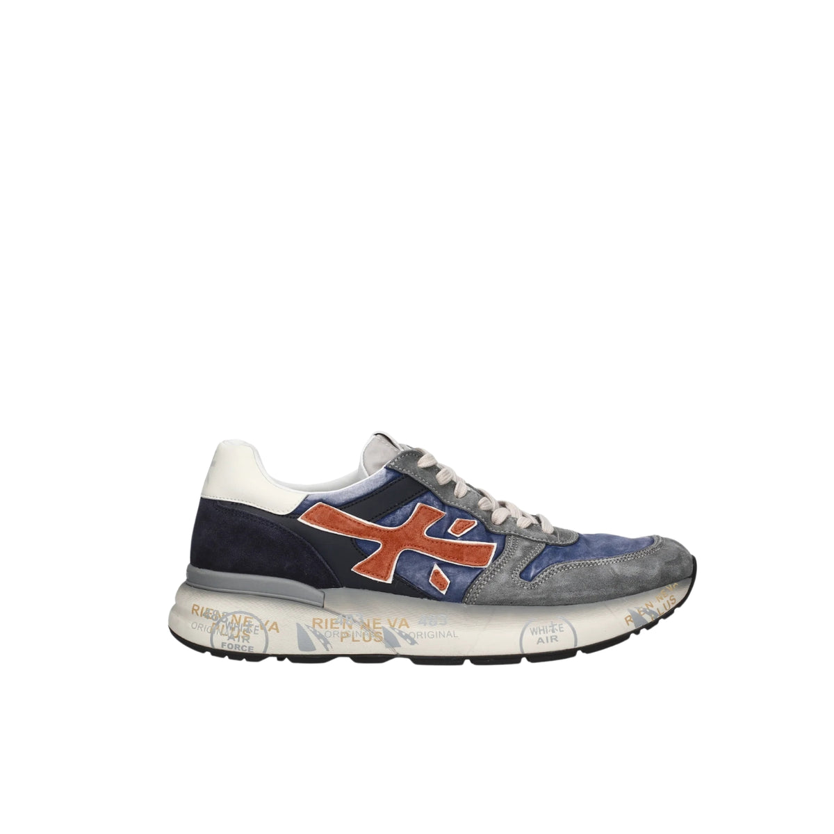 Sneaker Mick in mix materiali - Blu