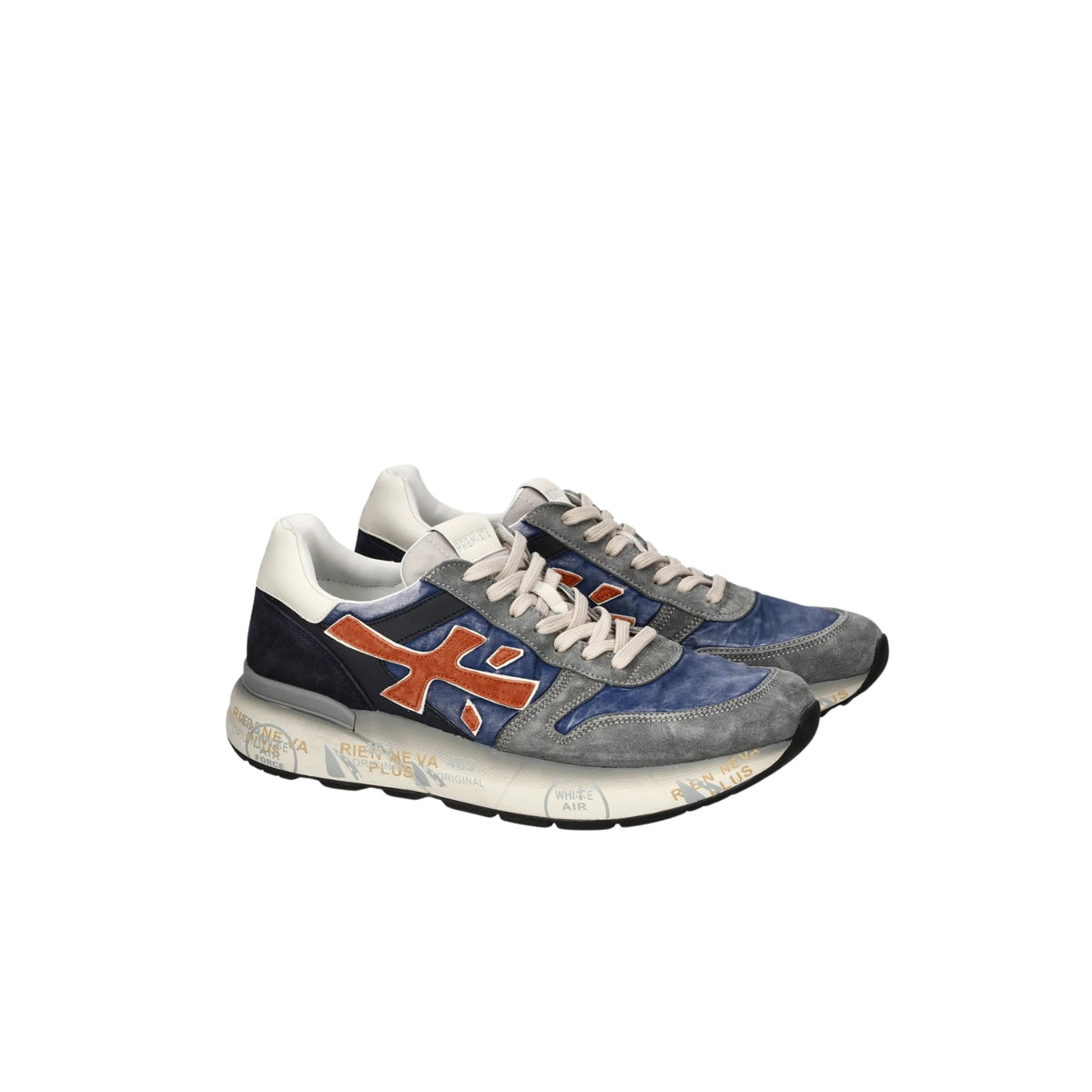 Sneaker Mick in mix materiali - Blu