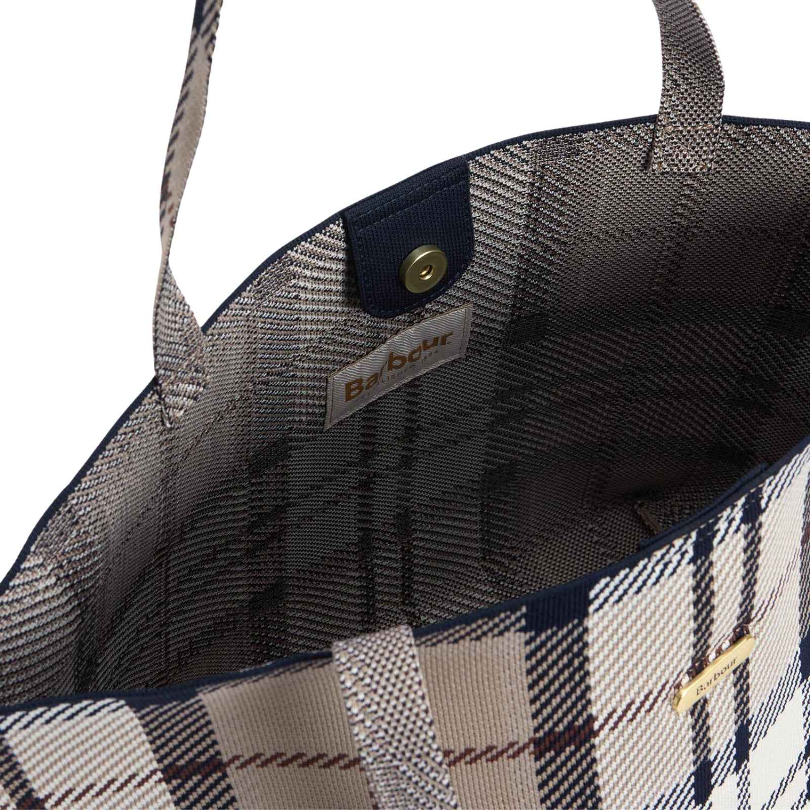 Borsa tote grande in tartan Layla