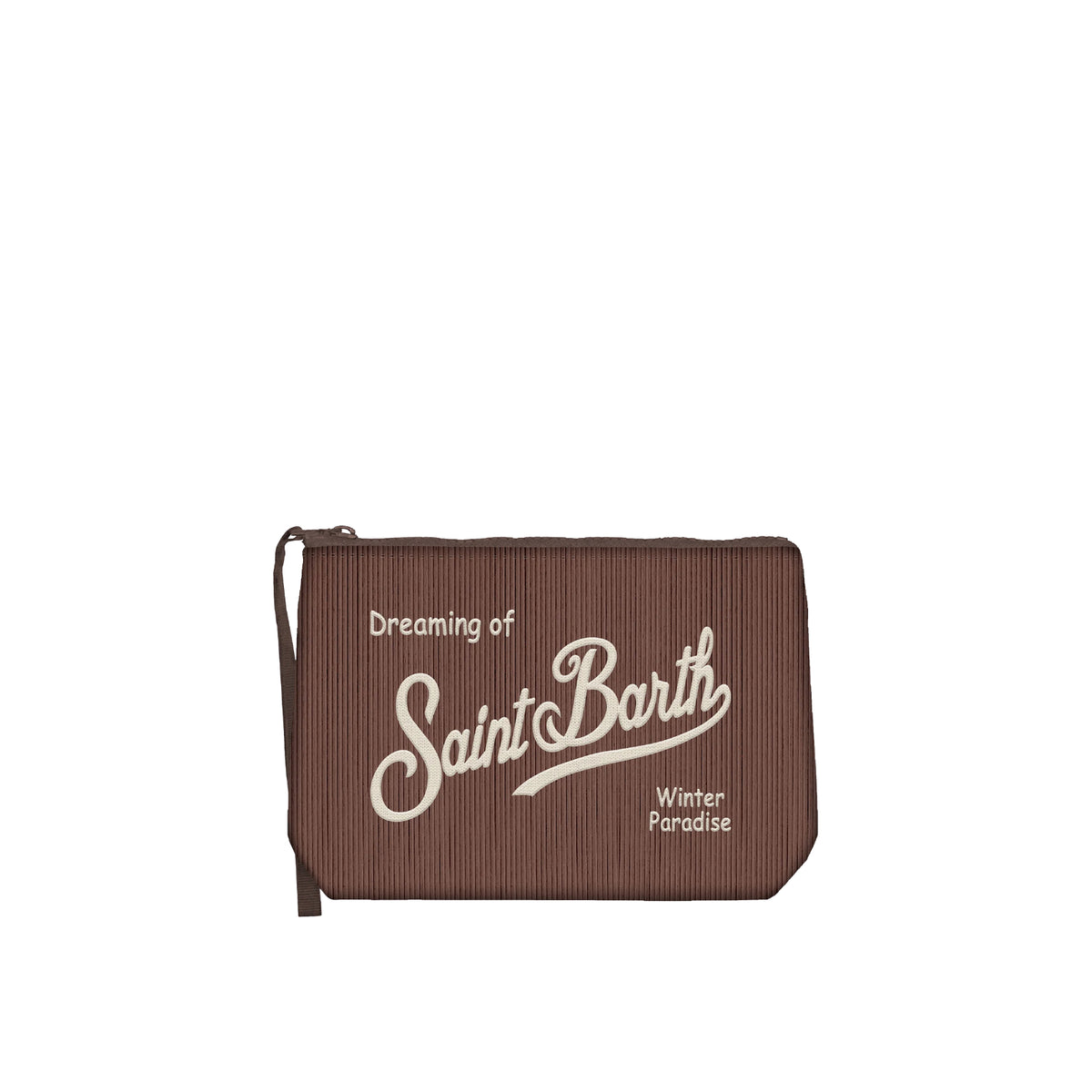 Pochette ALINE CORDUROY - MARRONE