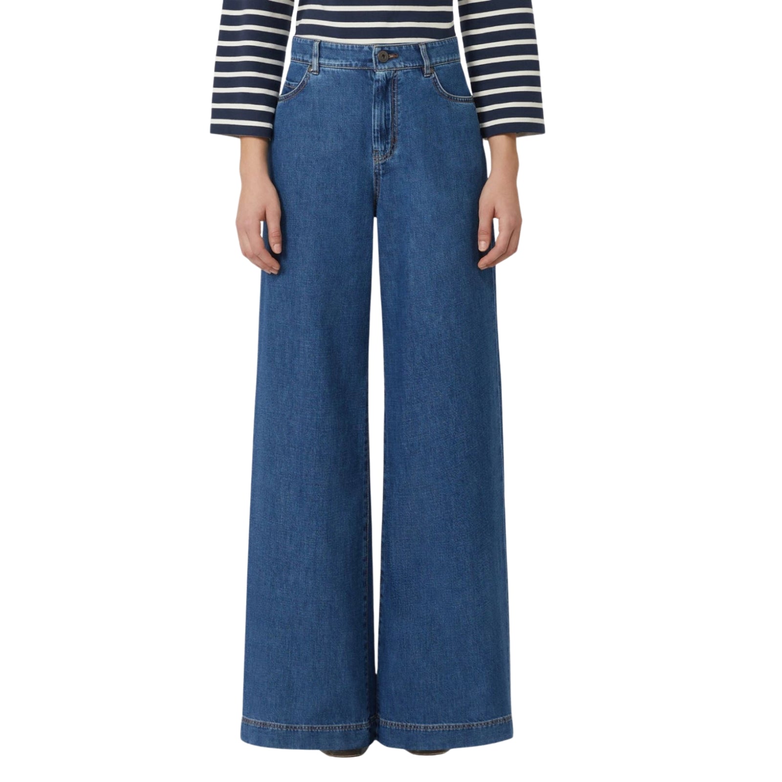 JEANS AMPIO IN DENIM