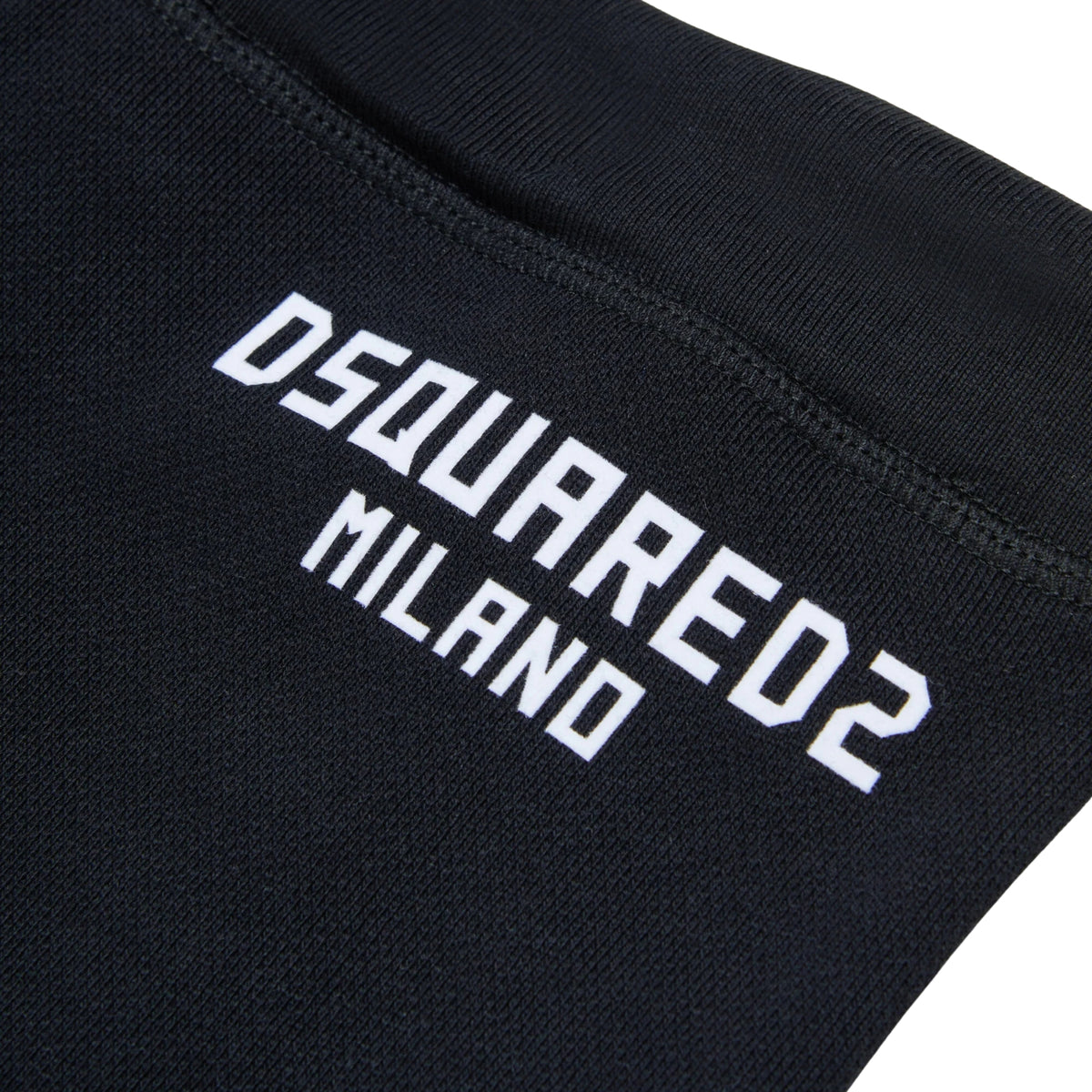 Shorts in jersey con logo Milano - Nero