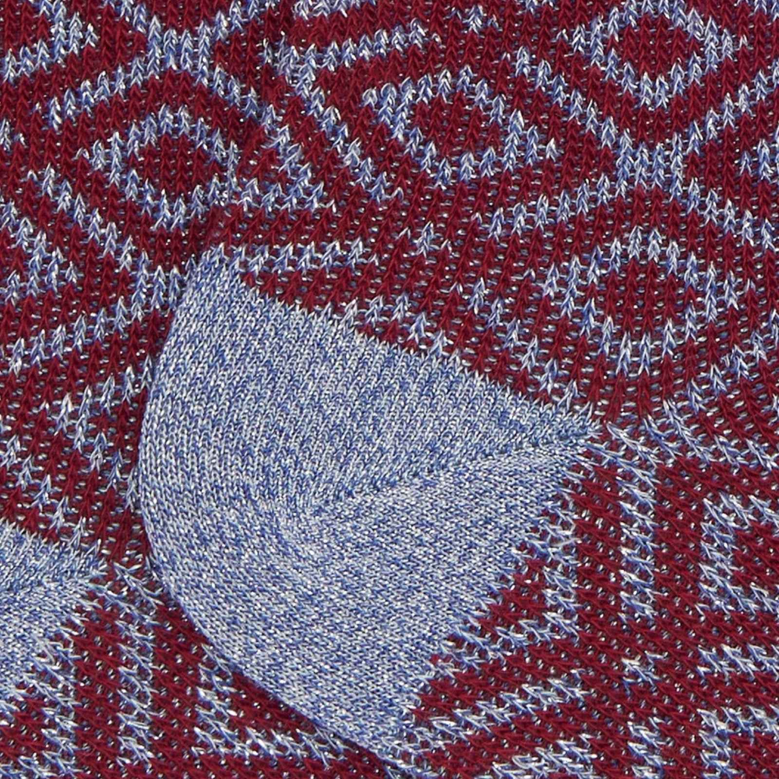 Calze corte donna cotone rosa fantasia geometrica effetto scintillante