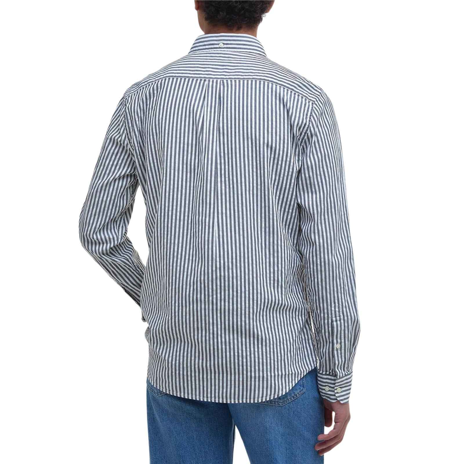 Camicia Cresswell a maniche lunghe in seersucker - BLU
