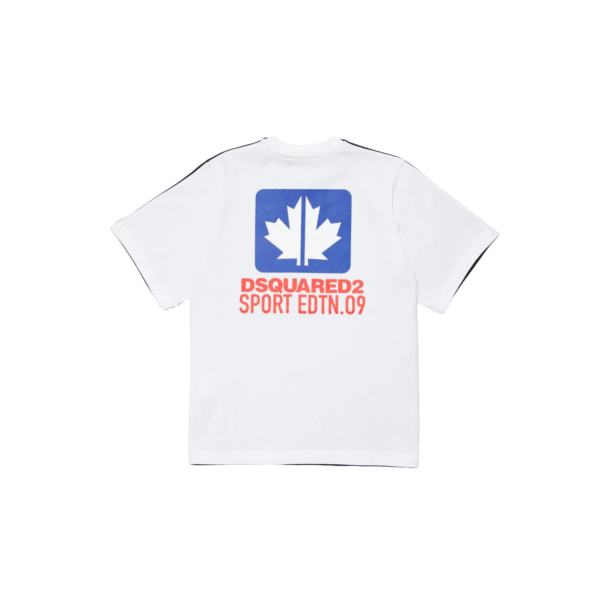 T-shirt slouch bicolore con grafica Leaf - Nero