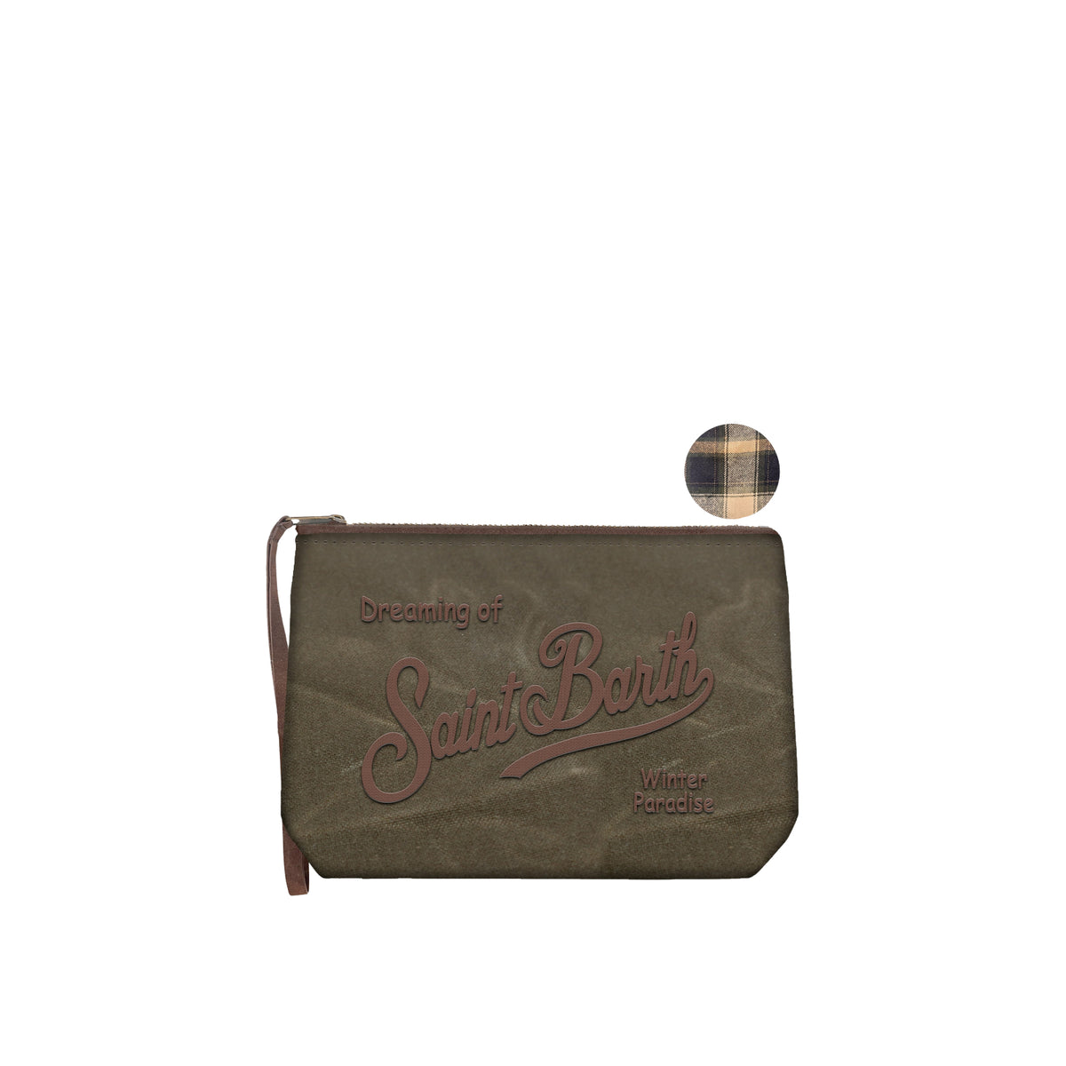 Pochette Aline WAX - VERDE MILITARE