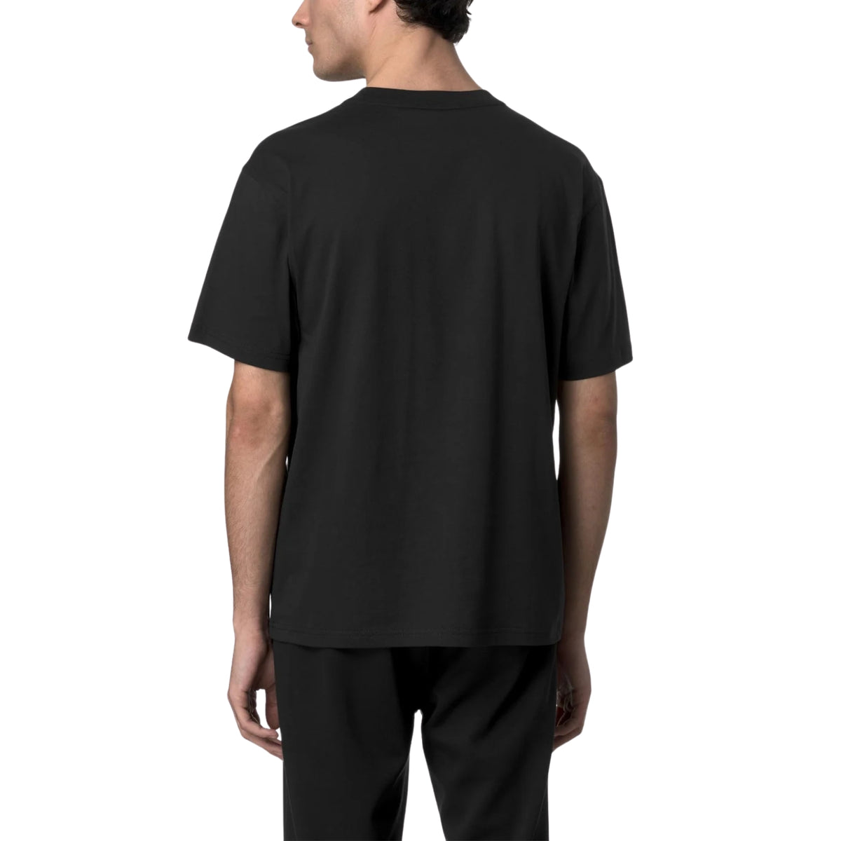 T-shirt Solo comfort in jersey di cotone - Nero