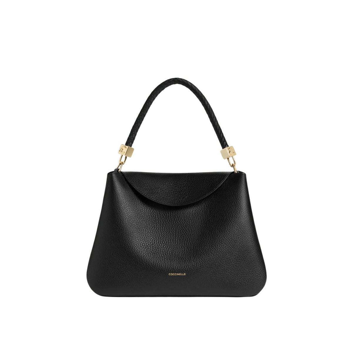 Borsa Tiggy con manico intrecciato removibile - Nero