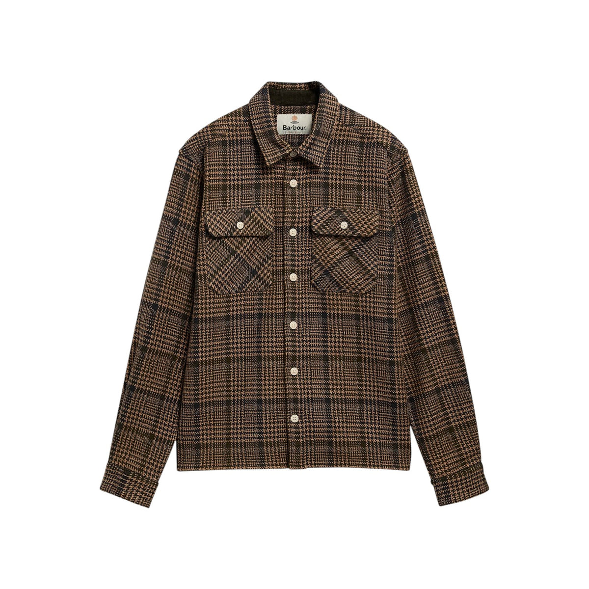 Camicia Millom dal taglio morbido con motivo pied-de-poule