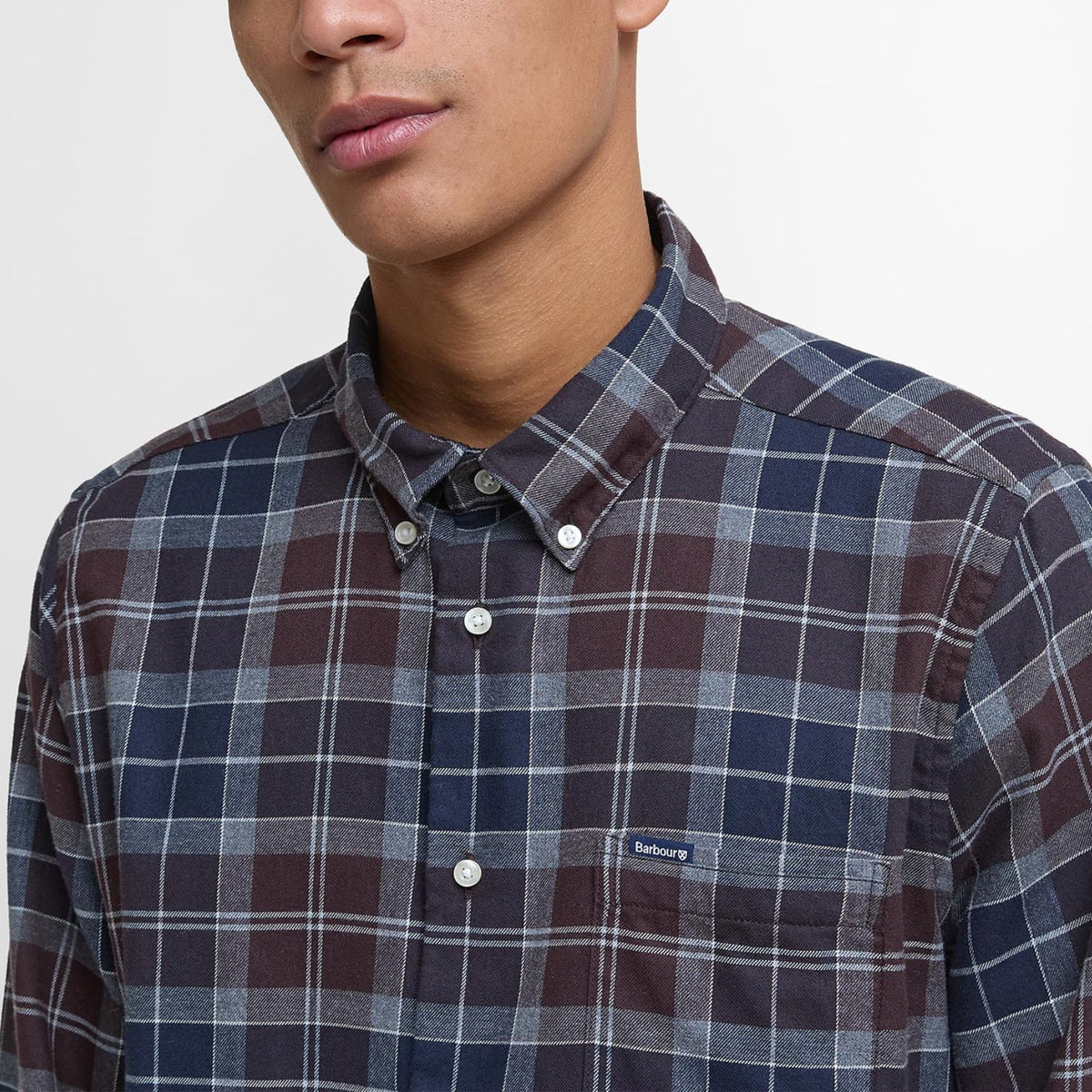 Camicia Fortrose check in cotone - Grigio