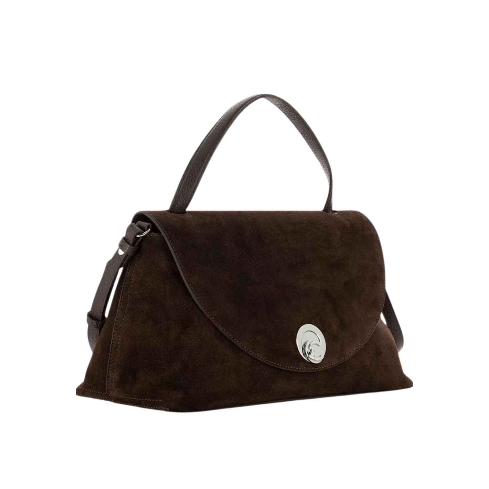 Borsa Nikla medium in camoscio