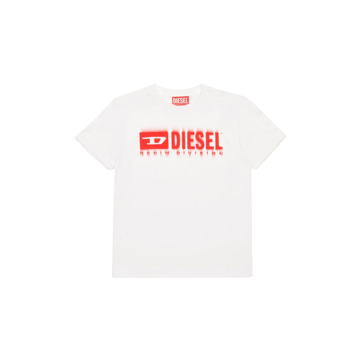T-shirt bambino con maxi logo Denim Division - Bianco