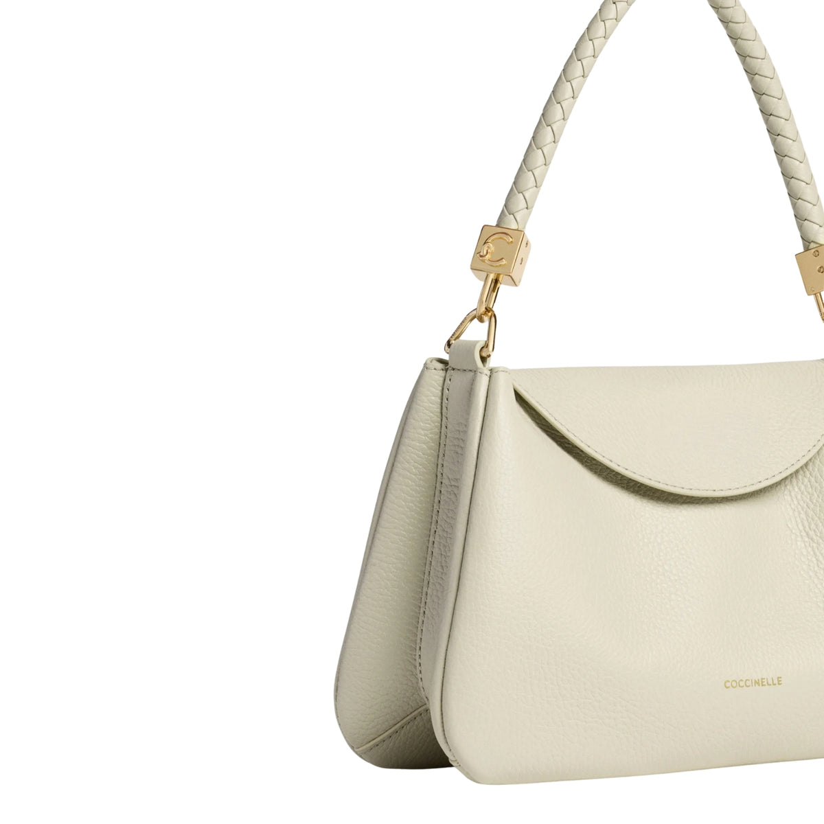 Borsa Tiggy con manico intrecciato removibile - Verde