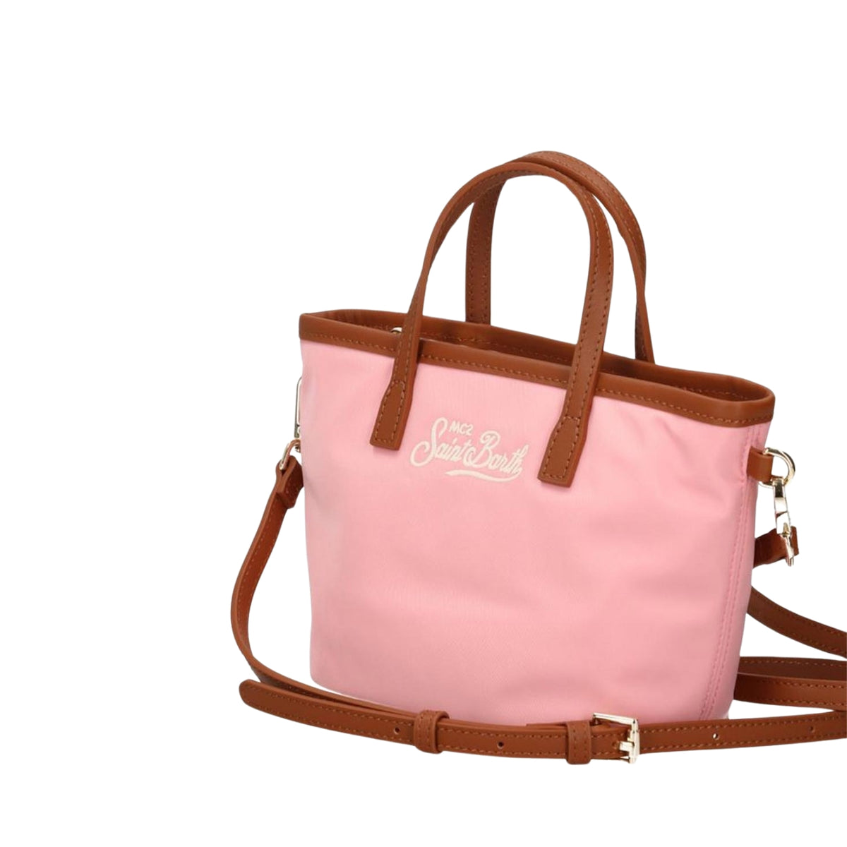 Borsa City Mini in nylon - Rosa