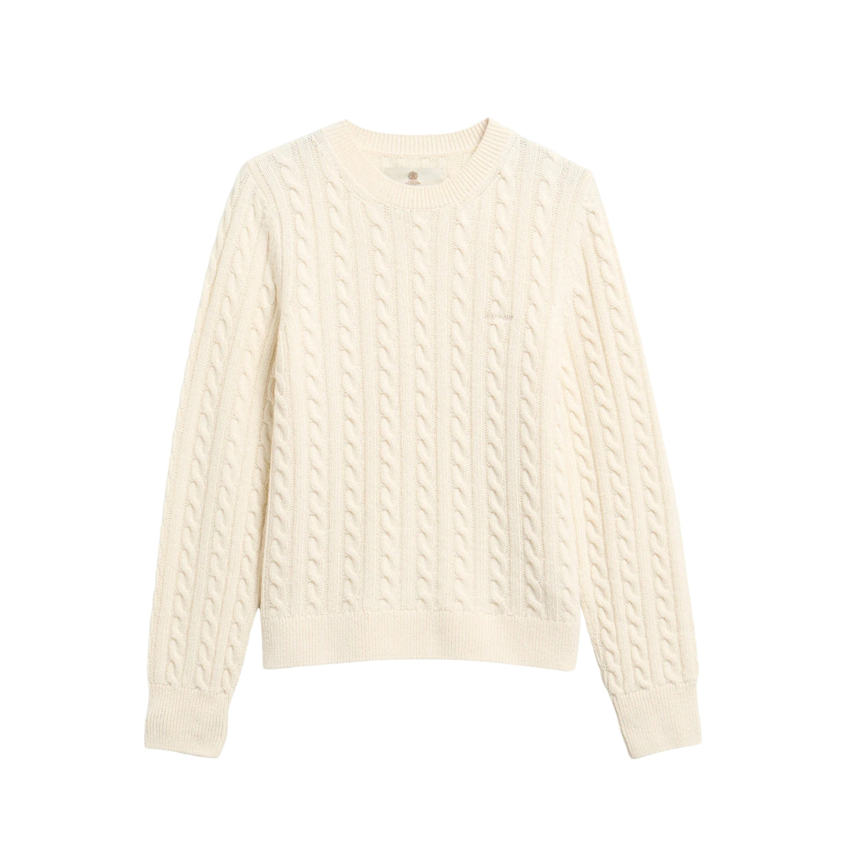 Maglione misto lana Ashdown con taglio morbido e lavorazione a trecce